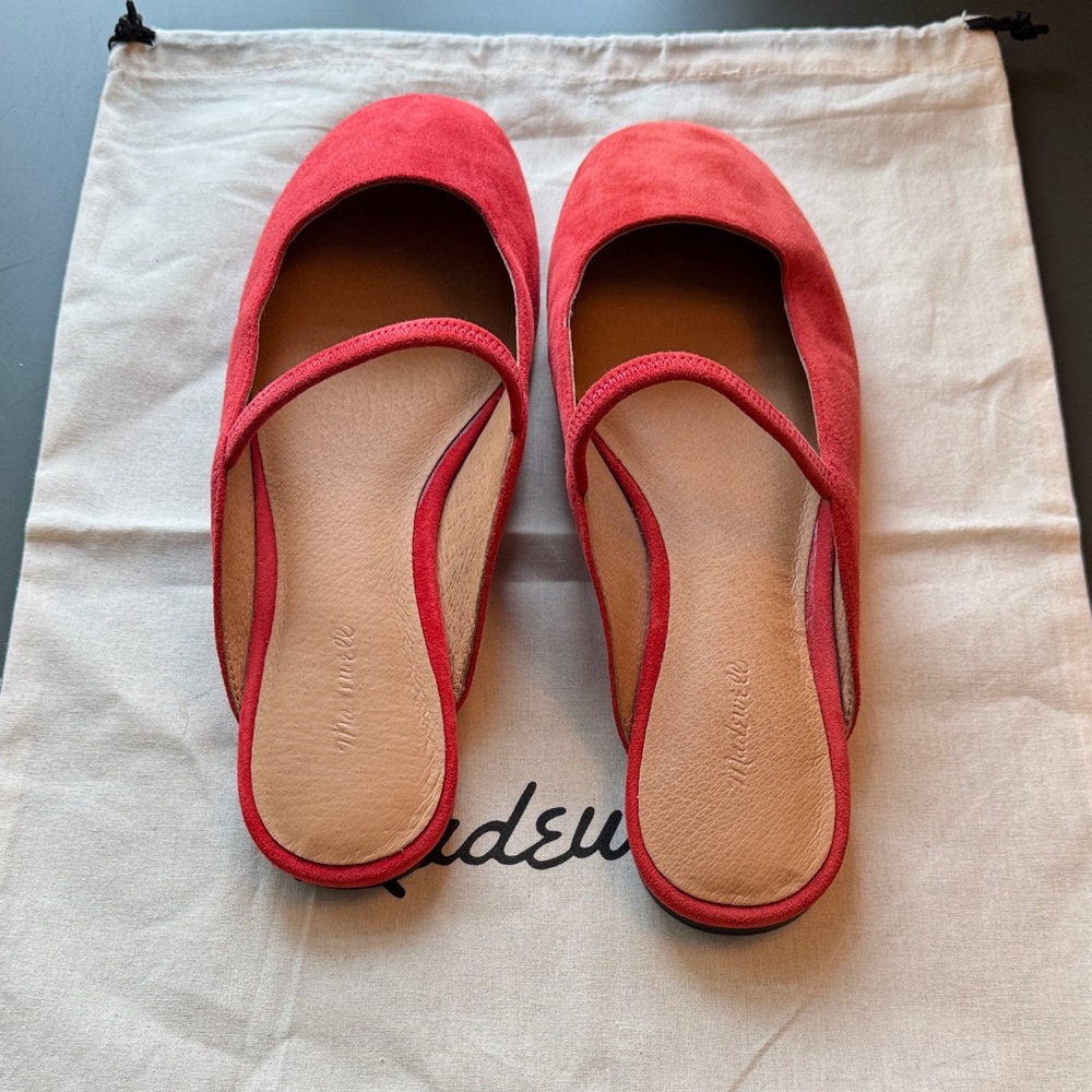 EUC - Red Suede Women's Flats